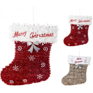 Calcetín Tinsel de Navidad...