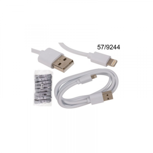 Cable USB Blanco para iPhone 1 Metro