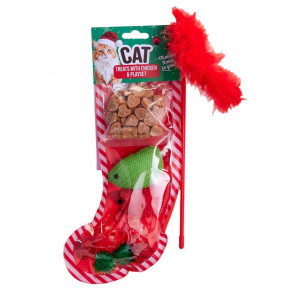 Calcetín de Gato Navideño...