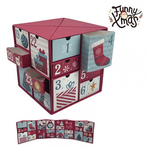 Calendario de Adviento en Cubo Navidad