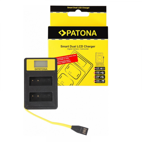 Patona Smart Dual LCD Charger para...