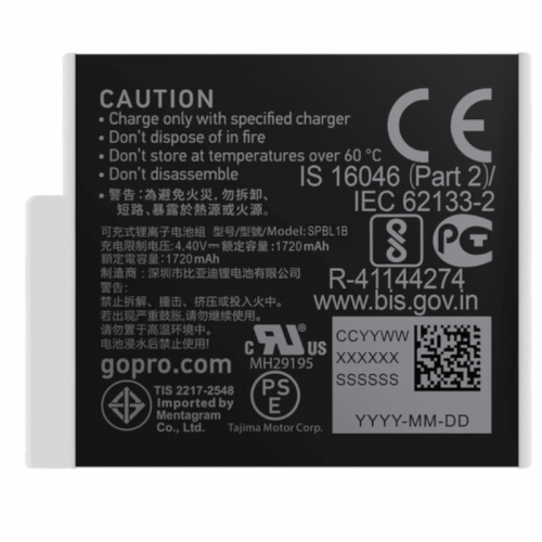 GoPro Enduro Rechargeable Li-Ion Battery for HERO 9/10 Black ADBAT-011