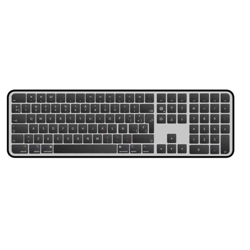 Apple Magic Keyboard Teclado Inalambrico con Touch ID Numerico MMMR3Y A Gris Espacial