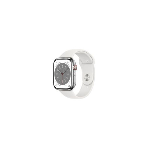 Apple Watch S8 Cell 4G 45mm Plata/Blanco (MNKE3TY/A)