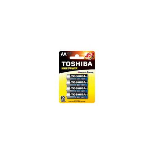 Pack 4 Pilas Toshiba AA Alcalinas LR6 1.5V (R6AT BL4)
