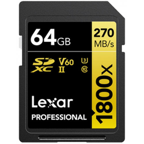 Lexar professional gold  sd64gb v60...