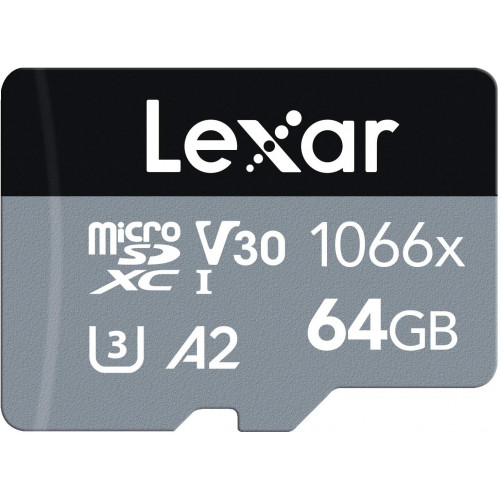 Lexar professional silver microsd64gb...