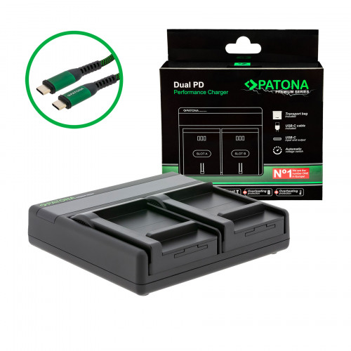 Cargador premium dual para nikon EN-EL14