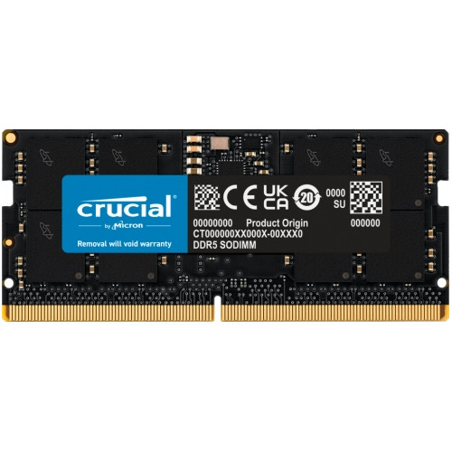 MEMORIA PORTATIL CRUCIAL DDR5 8GB 4800 MHZ SODIMM / CT8G48C40S5