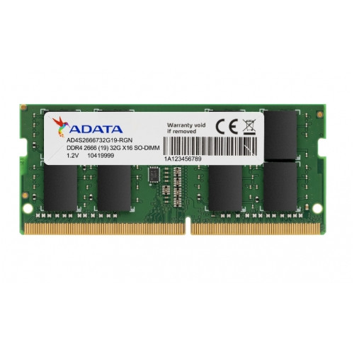 MEMORIA PORTATIL ADATA 8 GB DDR4 2666 SODIMM / AD4S26668G19-SGN