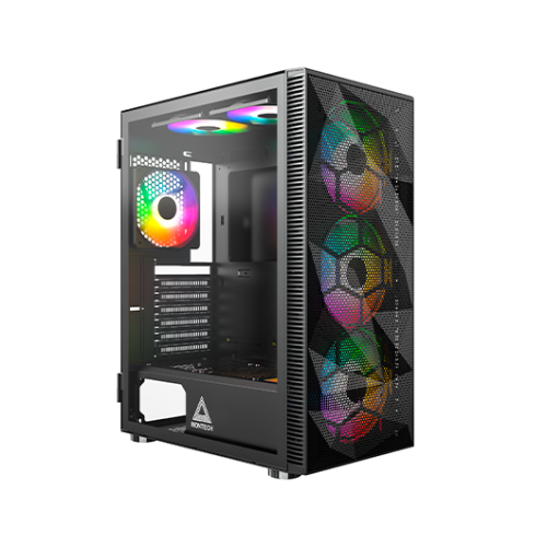 CARCASA MONTECH X3 MESH BLACK ARGB / ATX / USB / SIN FUENTE /