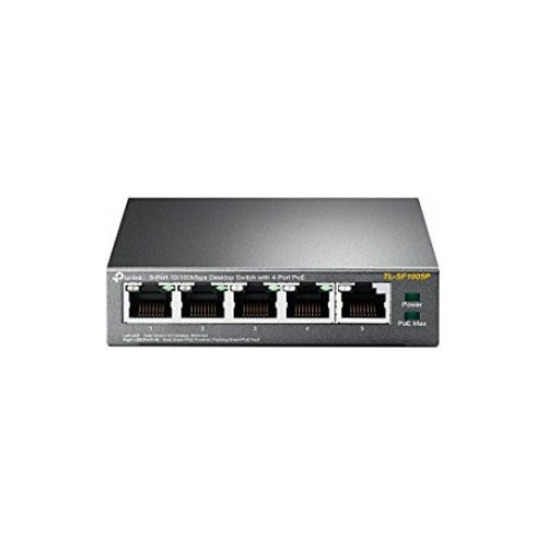 SWITCH TP-LINK TL-SG1005P 5 Ptos 10/100/1000 / NO GESTIONABLE / POE / 56W / CARCASA METALICA