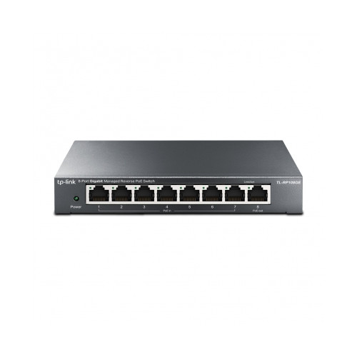 SWITCH TP-LINK 8 PUERTOS GESTIONADO L2 / POE / 10/10/1000 / TL-RP108GE
