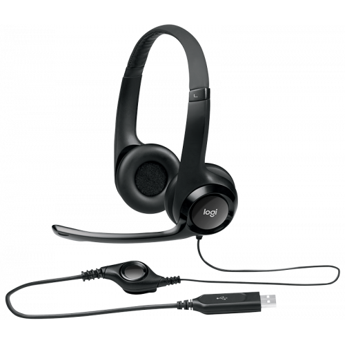 AURICULARES C/MICROFONO LOGITECH HEADSET H390 USB /  981-000406