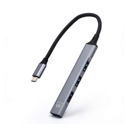 HUB EWENT SLIM EW1145 TIPO C CON 4 PUERTOS(3 USB 2.0 Y 1 USB 3.2)