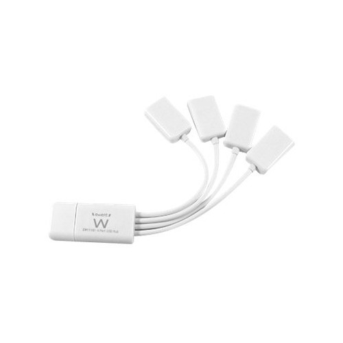 HUB USB EWENT 4 PUERTOS FLEXIBLE / USB 2.0 /  EW1110