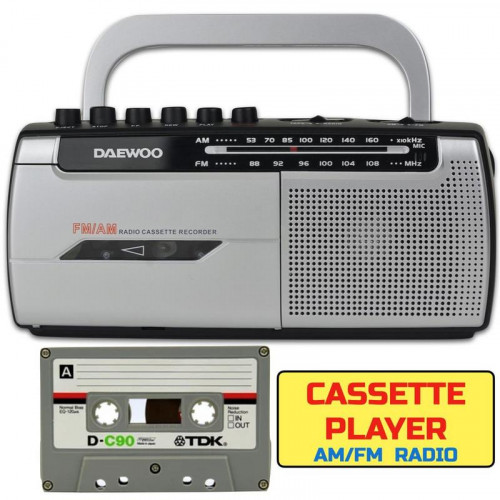Daewoo DW1107 Radio Cassette AM/FM