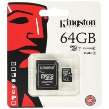 Tarjeta KINGSTON MICRO SD 64GB CL10