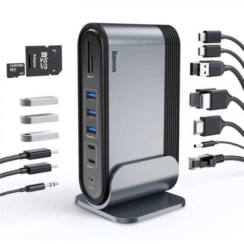 Baseus Hub 17-En-1 Usb-C Con 3 Hdmi