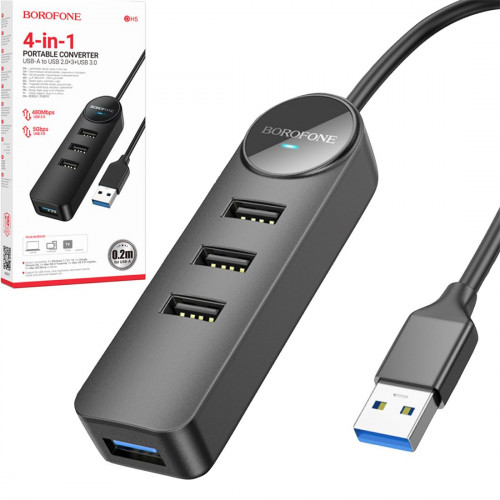 Borofone DH5 Hub USB 3.0 4 Puertos 5...