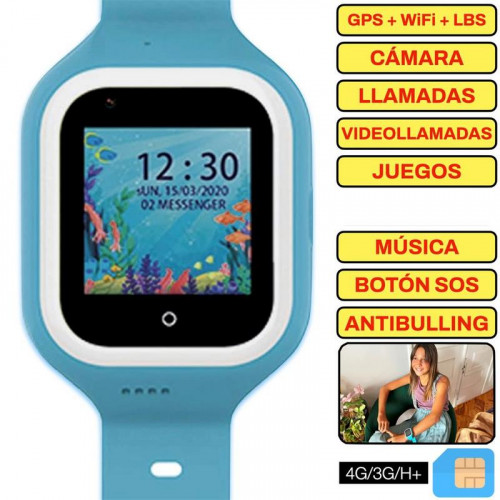 SaveFamily Iconic Plus 4G Azul Reloj...