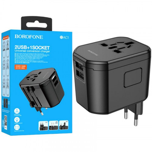 Borofone BAC1 Adaptador y Cargador...