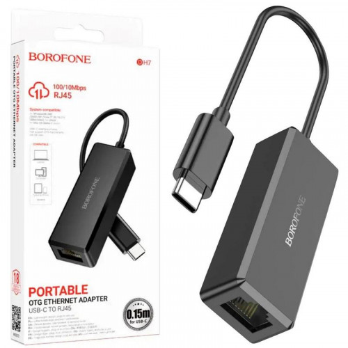 Borofone DH7 Adaptador USB-C a RJ45...