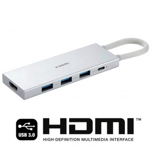 Xiaomi Hub 5-in-1 Type-C Plata