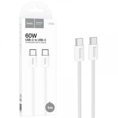 Hoco X104 Cable USB-C a USB-C 60W 1M...