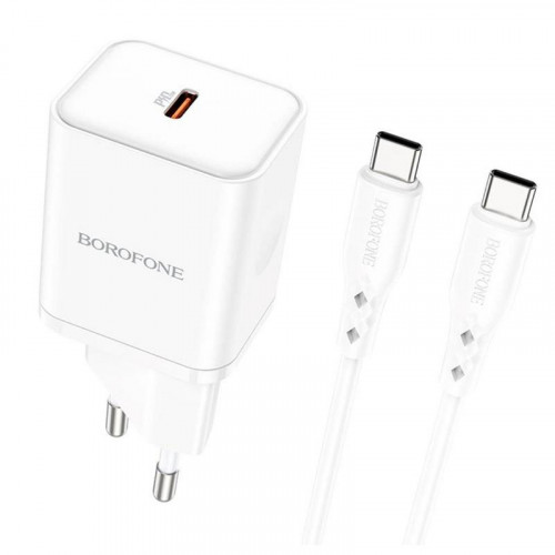 Borofone BN6 Cargador Field PD20W Blanco