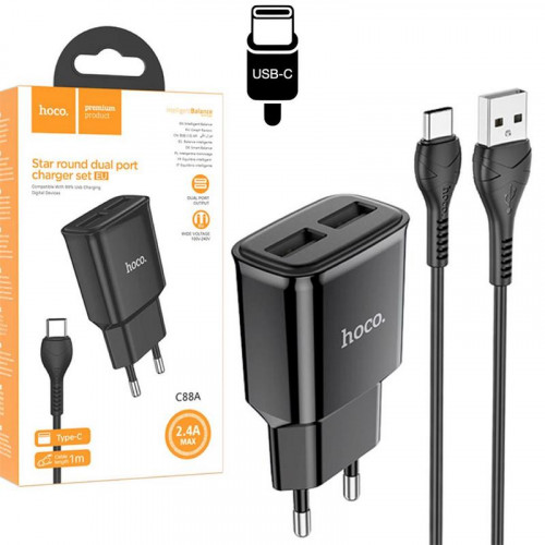 Hoco C88A Cargador Dual USB Star...
