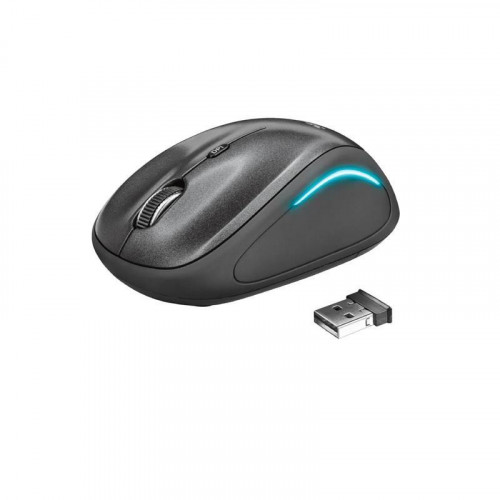 Trust Yvi FX Ratón Inalámbrico Negro