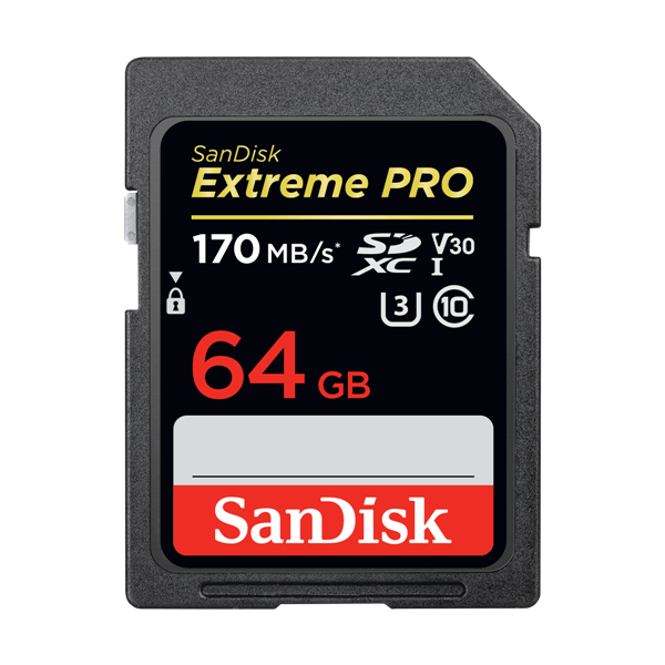 SanDisk Extreme Pro SDSDXXY-064G-GN4IN Tarjeta SDXC 64Gb 170Mb/s V30 UHS-I U3