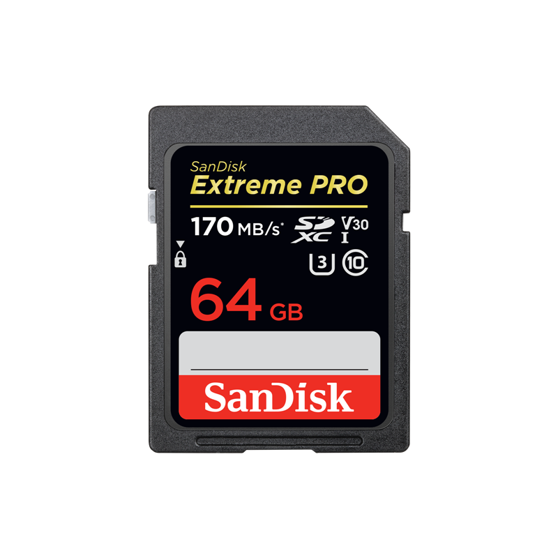 SanDisk Extreme Pro SDSDXXY-064G Tarjeta SDXC 64Gb 170Mb/s V30 UHS-I U3