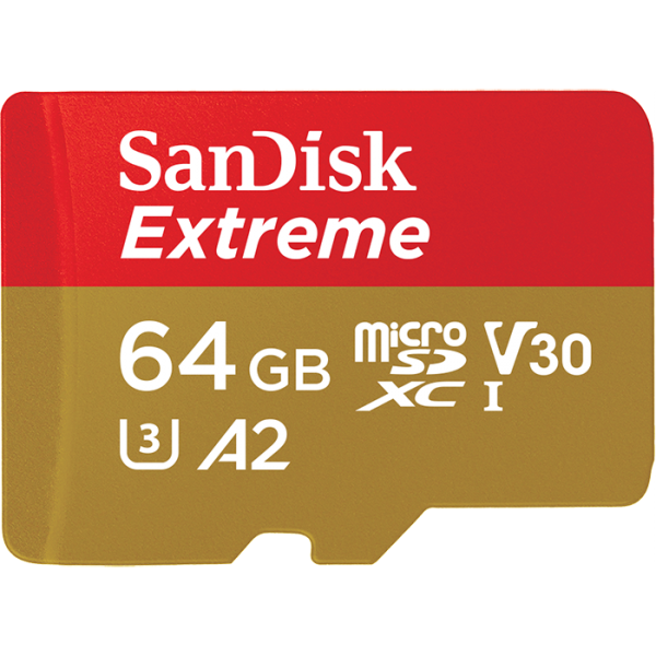 SanDisk Extreme microSDXC Tarjeta microSDXC 64GB + ADAP SD 160MB/ Class 10
