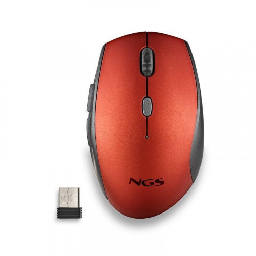 Ngs Bee Red Ratón Inalámbrico Ergonómico
