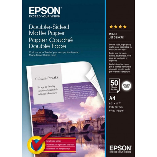 Epson Matte Paper Doble Cara A4 178gr...