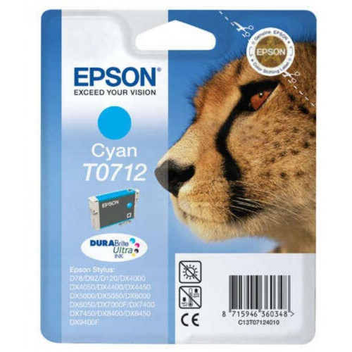 Epson T0712 Cian Cartucho de Tinta...