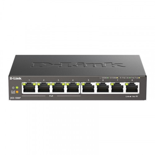 D-Link DGS-1008P/E Switch Gigabit 8...
