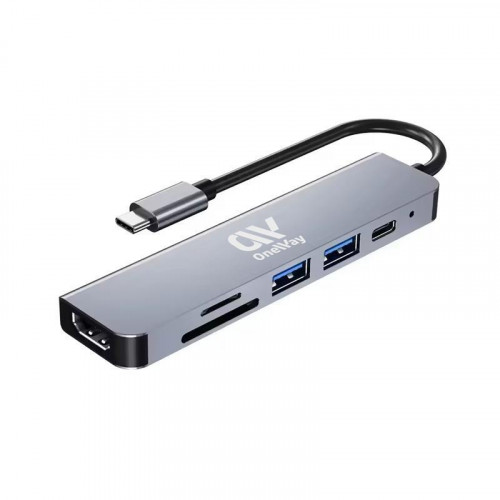 Oneway Dock Hub Usb-C 6 En 1 Hdmi...