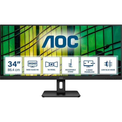 AOC U34E2M Monitor Ultrawide 34" WQHD...