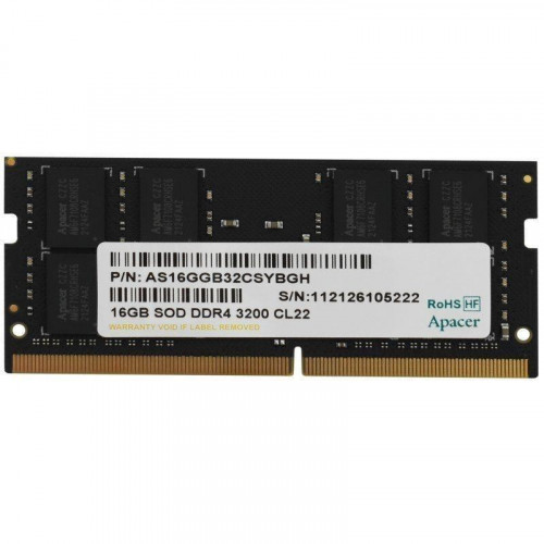 Apacer Memoria SODIMM 16GB DDR4 3200MHz