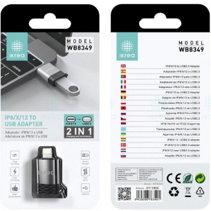 Ikrea WB8349 Adaptador USB...