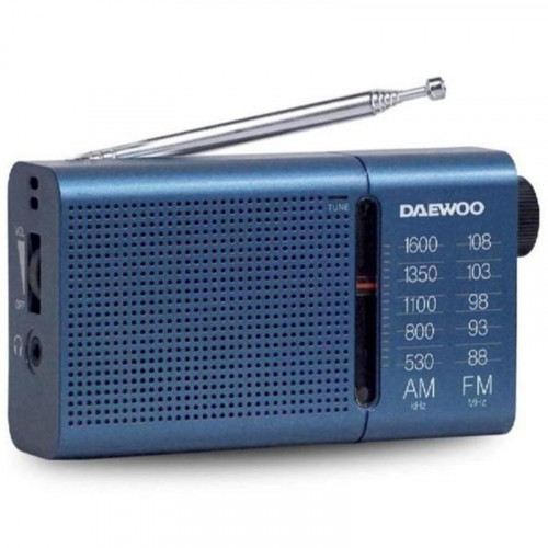 Daewoo DW1036 Radio Reloj AM/FM Azul