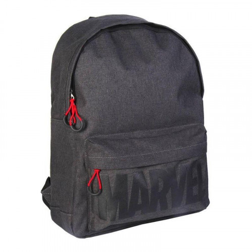 Mochila Casual Marvel Logo Negra...
