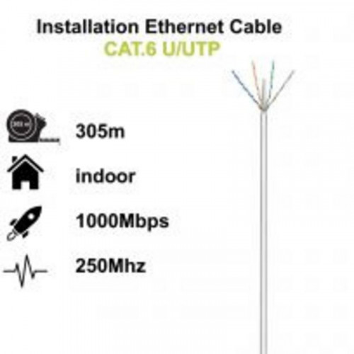 Ewent Bobina Cable UTP RJ45 Cat.6...