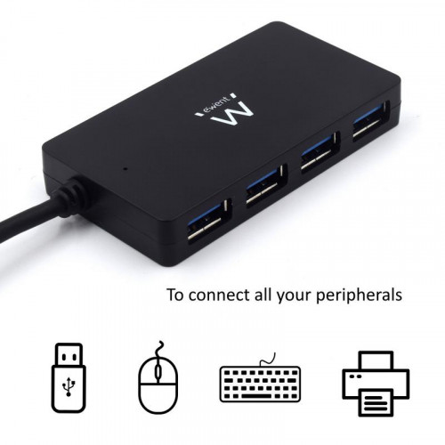 Ewent Hub Usb 3.2 de 4 Puertos con...