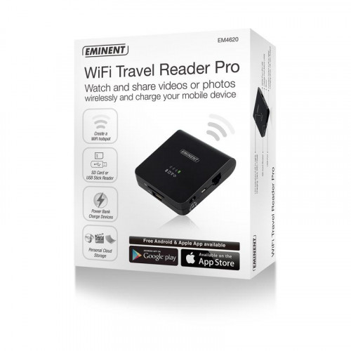Eminent EM4620 Lector WiFi Travel de...