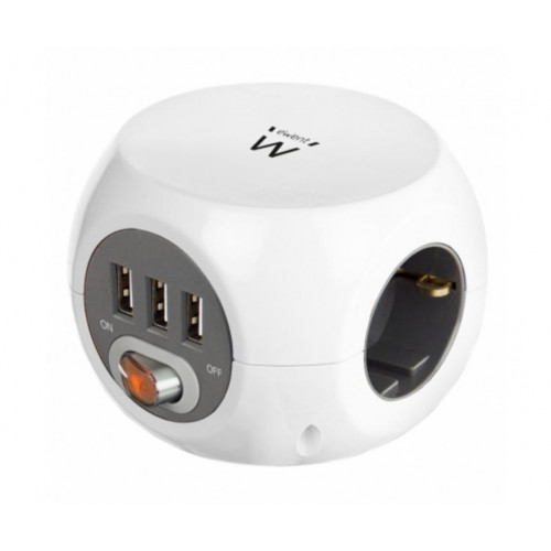 Ewent EW3939 Regleta Enchufes con 3...