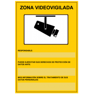 Cartel Plástico CCTV...